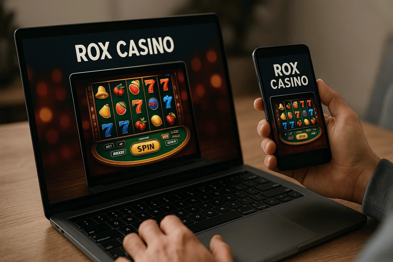 вхід і реєстрація в Rox Casino
